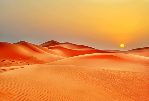 بالصور جمال وسحر الصحراء عند الغروب Desert Beauty And Sunset- عالم الصور